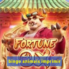 bingo animais imprimir